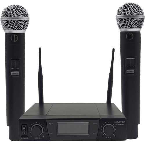 Wireless MICROPHONE system 2 channel WM-88U WITH 2 mic MASTER TEAM