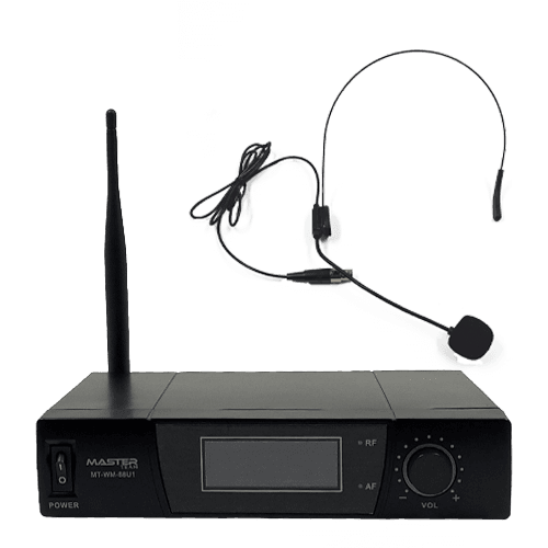 Wireless Headset MICROPHONE system 1 channel WM-88U1 WITH 1 mic MASTER TEAM